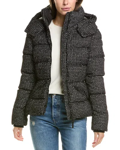 Mackage Flocked Down Coat In Black
