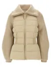 Mackage Down-filled Hybrid Foxy Jacket In Beige