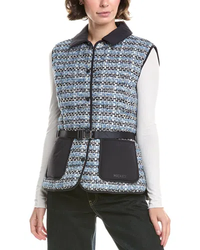 Mackage Francine Tweed Down Vest In Multi