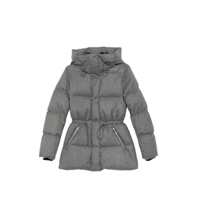 Mackage Freya Hooded Quilted Jacket In Animal Print