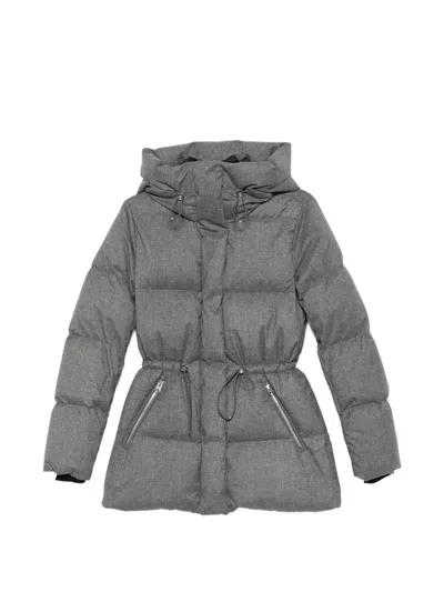 Mackage Freya Hooded Quilted Jacket In Gray