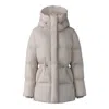 Mackage Freya Softwash Crinkle Down Jacket In Trench