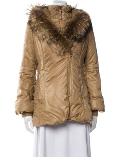 Pre-owned Mackage Fur Coat In Neutral