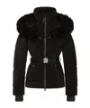 Mackage Quilted Down Jacket Belted Waist In Black