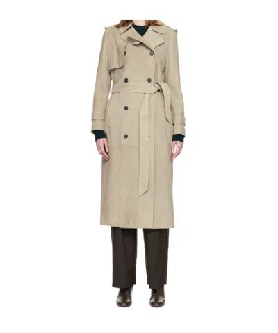 Mackage Gael-su Double-breasted Trench Coat In Neutral