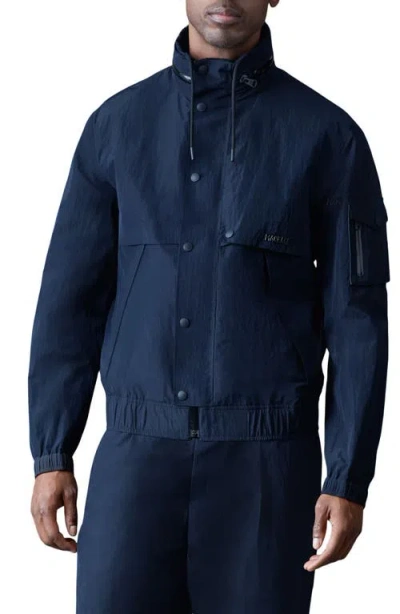 Mackage Garrett Hooded Rain Acket In Blue