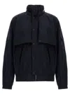 Mackage Midnight Blue Jacket With Detachable Overlay Panel In Blue