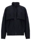 Mackage Midnight Blue Jacket With Detachable Overlay Panel In Blue
