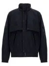 Mackage Midnight Blue Jacket With Detachable Overlay Panel In Blue
