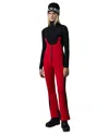 Mackage Gia Ski Suspender Bib Pants In Red