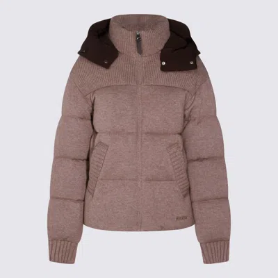 Mackage Griffen Hooded Puffer Jacket In Brown