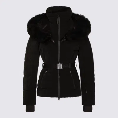 Mackage Quilted Down Jacket Belted Waist In Black