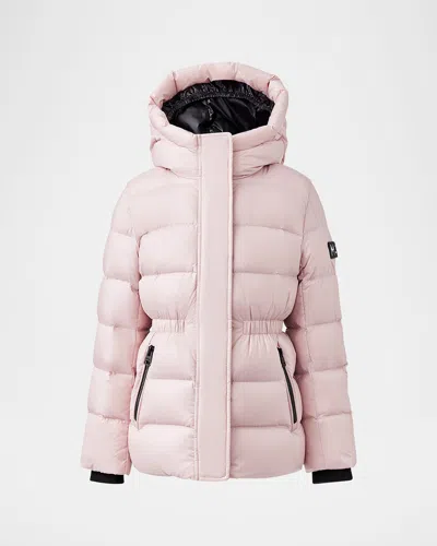 MACKAGE GIRL'S ALANNIS MEDIUM DOWN LOGO-PRINT PARKA