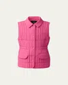 Mackage Unisex Naya Light Down Quilted Vest - Big Kid In Bright Pink