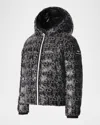 Mackage Girl's Reversible Hooded Down Jacket In Black