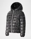 Mackage Girl's Reversible Hooded Down Jacket In Black