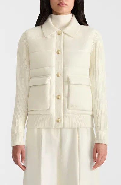 Mackage Gracelyn Lustrous Water Repellent Down Coat In Neutral