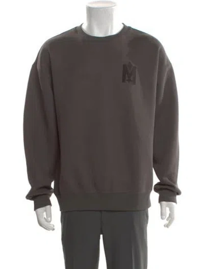 Pre-owned Mackage Graphic Print Crew Neck Pullover In Gray