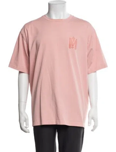 Pre-owned Mackage Graphic Print Crew Neck T-shirt In Pink