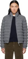 Mackage Gray Christopher Cashmere Light Down Jacket In Carbon Mix C0068