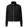 Mackage Ladies Mixed Media Jacket In Blue