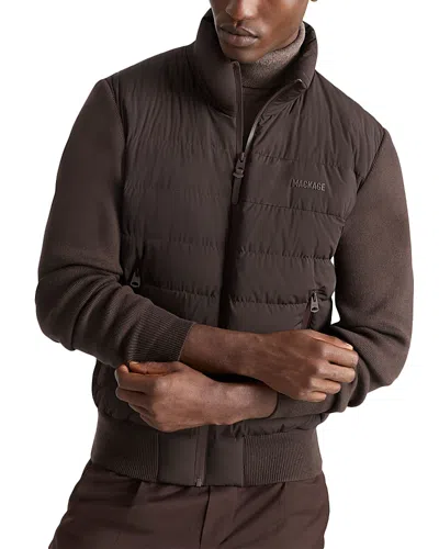 Mackage Haney City Hybrid Light Down Jacket In Animal Print