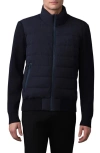Mackage Haney City Water Resistant 800 Fill Down Hybrid Jacket In Blue