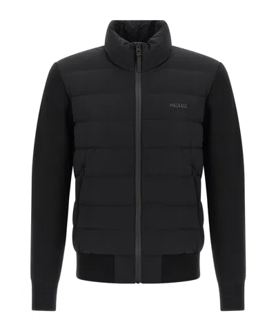 Mackage Haneycity Quilted Zip Cardigan In Black