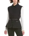 Mackage Helia Light Down Vertical Quilted Vest In Black