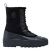 Mackage Hero Shearling-lined Lug-sole Boots In Black