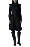Mackage Hooded Coat With Removable Bib In Black