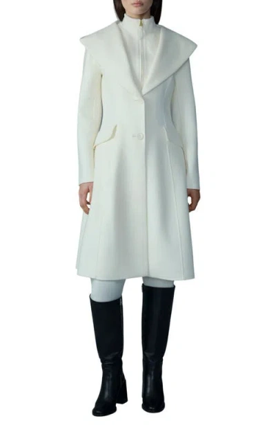 Mackage Hooded Coat With Removable Bib In White