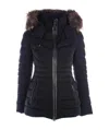 Mackage Michi Agile-360 Elastic Light Hooded Down Jacket In Black