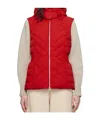 Mackage Red Hoshi Hooded Light Down Vest In Red