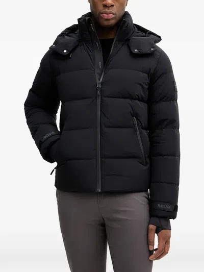 Mackage Hooded Padded Ski Jacket In Black