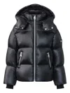 Mackage Hooded Puffer Jacket In Black