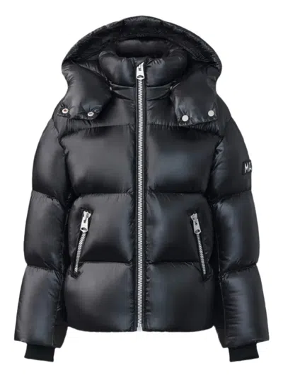 Mackage Kids' Hooded Puffer Jacket In Black