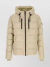Mackage Hooded Quilted Coat Zip Pockets In Gold