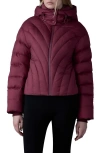 Mackage Hope Water-repellent Softwash Rounded Quilt Puffer Jacket In Garnet