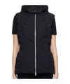 Mackage Black Hoshi Hooded Light Down Vest In Black