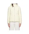 Mackage Off-white Idalee Hooded Light Down Jacket In Cream
