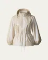 Mackage Isha Metallic Water Repellent Rain Jacket In Champagne