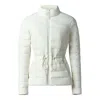 Mackage Laika Hybrid Down Peplum-hem Jacket In Cream