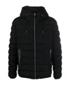 Mackage Jack Agile-360 Stretch Light Hooded Down Jacket In Black