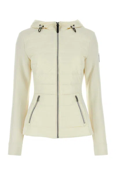 Mackage Woman Ivory Cotton Blend And Nylon Della Jacket In White