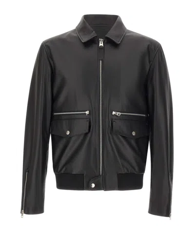 Mackage Jakari Flap Pocket Leather Jacket In Black