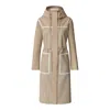 Mackage Jana-ht Houndstooth 3-layer Tech Raincoat In Neutral