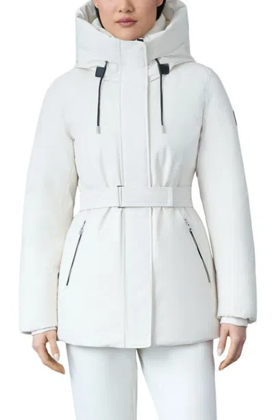 Mackage Jeni 2-in-1 800-fill-power Hooded Down Coat In White