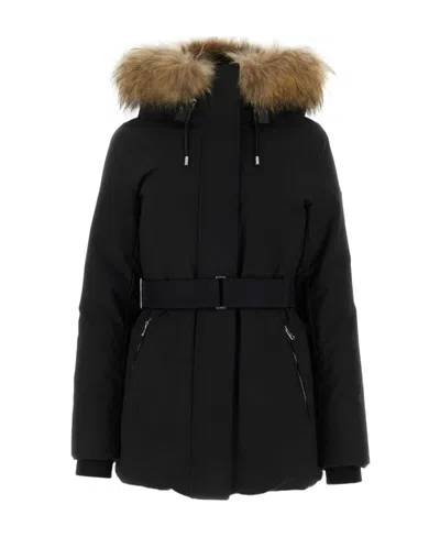 Mackage Black Nylon Blend Jennifer Down Jacket