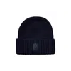 Mackage Jude Colorblock Wool Blend Rib Beanie In Black